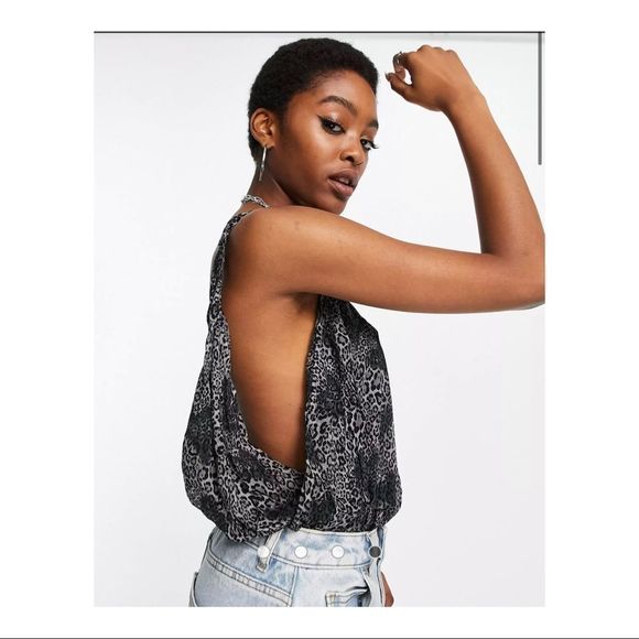 Intimately Free People Siren Song Printed Wrap Bodysuit Sleeveless Sz XS NWT - Picture 13 of 16